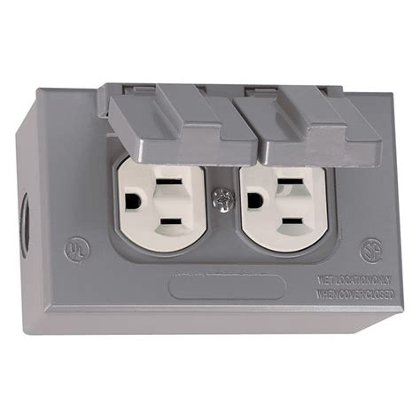 metal exterior power outlet box|duplex metal electrical boxes.